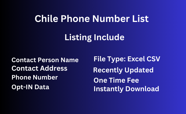 Chile phone number list