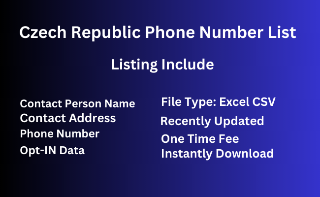 Czech Republic phone number list