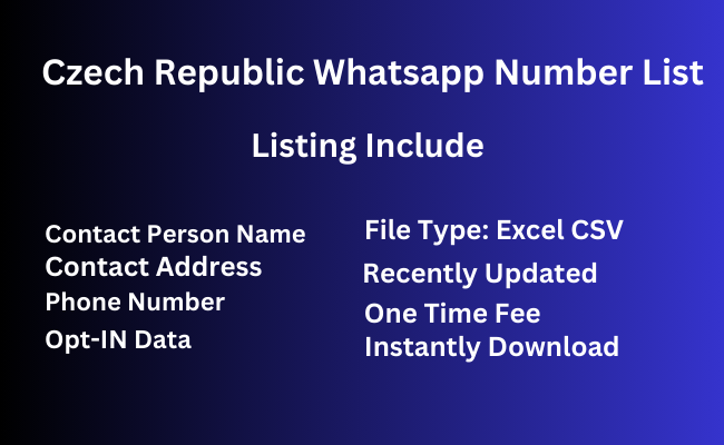 Czech Republic whatsapp number list