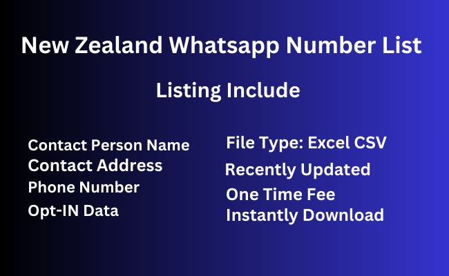 New Zealand whatsapp number list