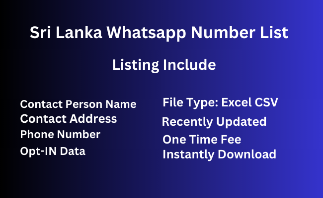 Sri Lanka whatsapp number list